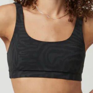 Vuori Maze Jacquard Bra Women's Sports Bra Color: Black Maze Size: L